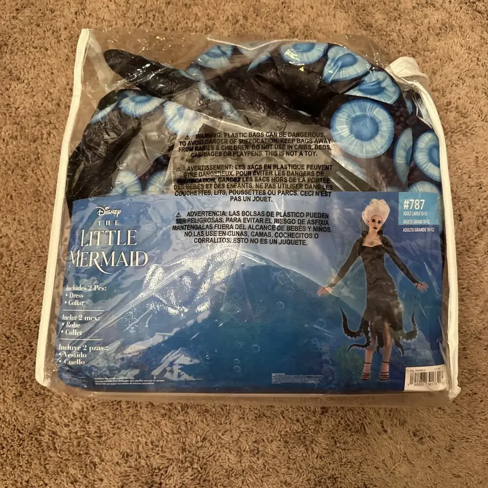 The Little Mermaid Disney Ursula Size Large 787 Costume - Picture 2 of 2